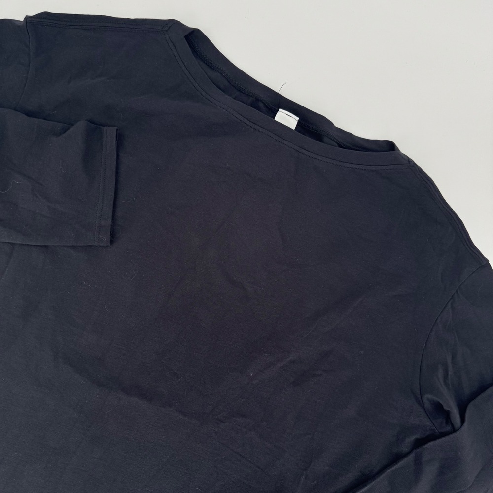 Lululemon Relaxed Fit‎ Boatneck Long Sleeve Top Black Size 4 NWT